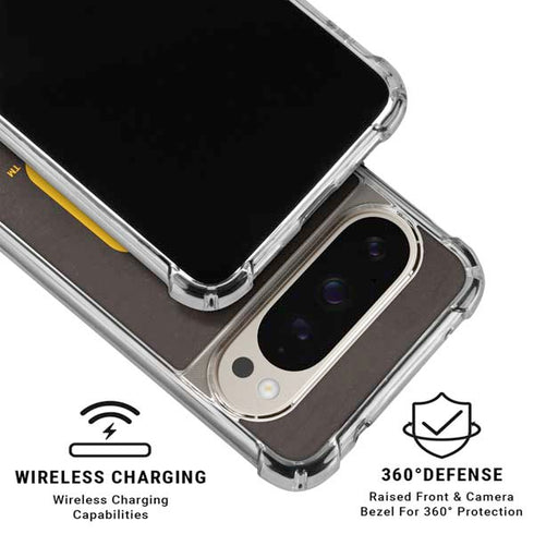 MLB San Diego Padres - Solid Distressed Pixel 9/9 Pro Clear Case